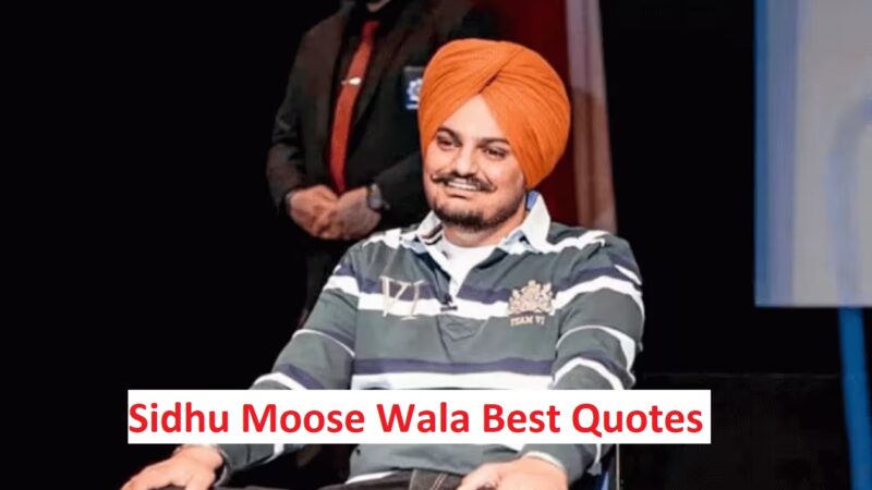 Best Sidhu Moose Wala Quotes in Hindi & Punjabi | Shayari & Dialogue (2023)