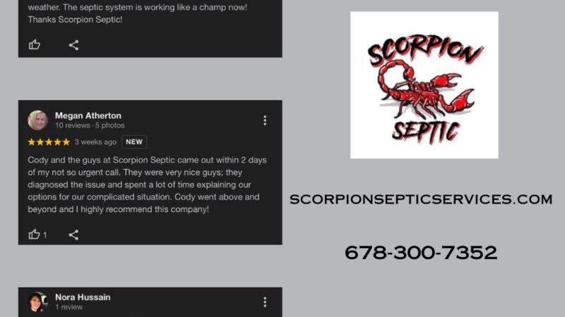 Scorpion Septic: Dependable Septic Repair in Dallas, GA